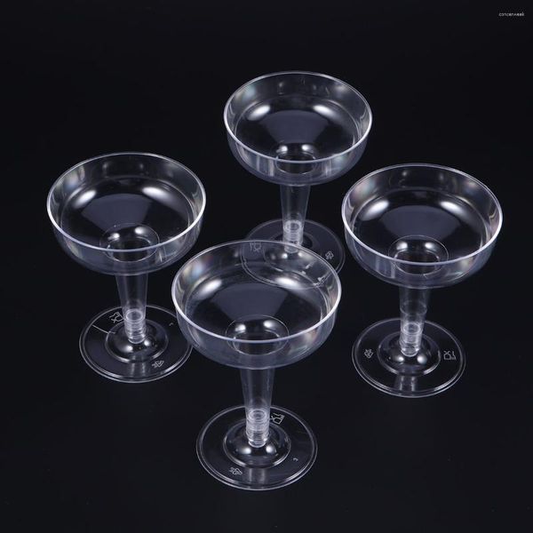 Bicchieri usa e getta Cannucce 30PCS Bicchieri da champagne per Mary Sodas Cocktail Sundaes e dessert (120 ml)