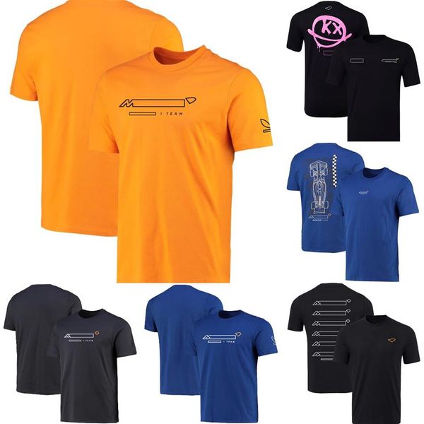 F1 Sürücü T-Shirt Formül 1 Yarış Takımı Kısa Kollu Tişörtler T-Shirts Otomobil Hayranları Spor T-Shirt Yaz Erkekler Büyük Boy Nefes Alabilir Tops205c