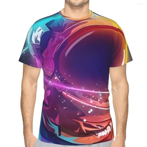 Camisetas masculinas Galaxy Polyester Impressão 3D Street Arts Shirt Esportes ao ar livre Roupas de secagem rápida Camisetas soltas