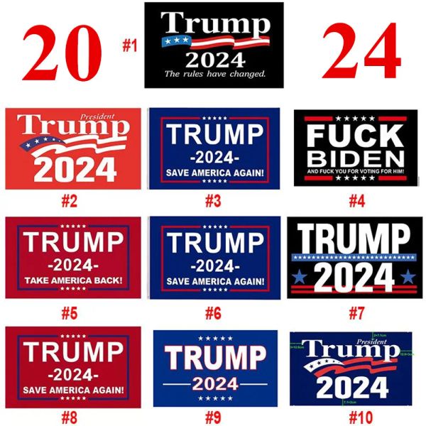 UPS Donald Trump Flags 3x5 ft 2024 Re-Elect Take America Back Flag con occhielli in ottone Banner patriottico per interni ed esterni all'ingrosso 7.26