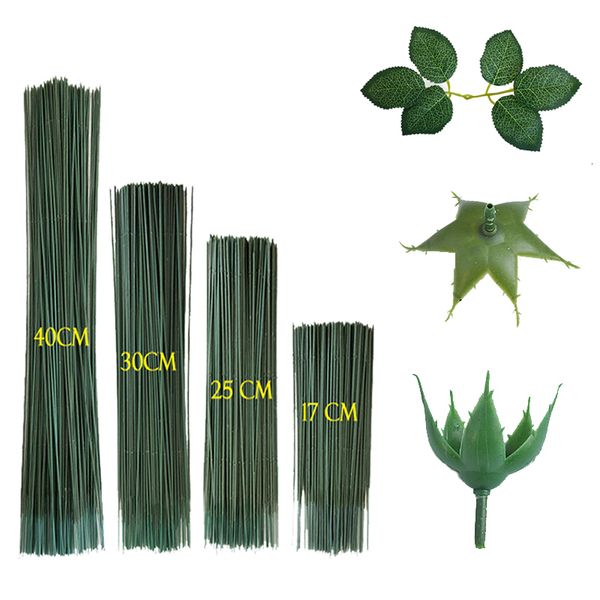 Dekorative Blumenkränze, 17 cm, 253040 cm, künstliche Blumenstiele, Rosenblätter, Basis aus Eisendraht, DIY-Seifenpapier, Blumenstummel, Zubehörstiele, Basteldekoration, 230728