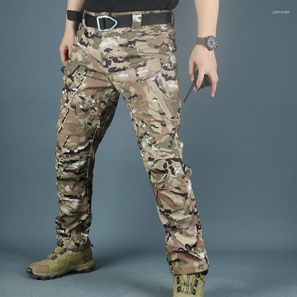 Männer Hosen Overalls Frühling Und Herbst 2023 Outdoor Military Fan Lose Tragen-Beständig Multi-Pocket