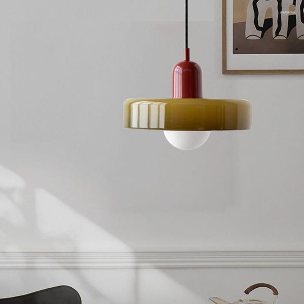 Kolye lambaları kraliyet modern led lamba nordic tasarımcı cam ışık yemek odası yatak odası mutfak kahve bar kapalı dekor fikstür