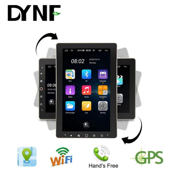 Dynf 10 1 -дюймовый автомобильный видео Bluetooth Phonelink HD навигация Android CarPlay EQ Autoradio332c