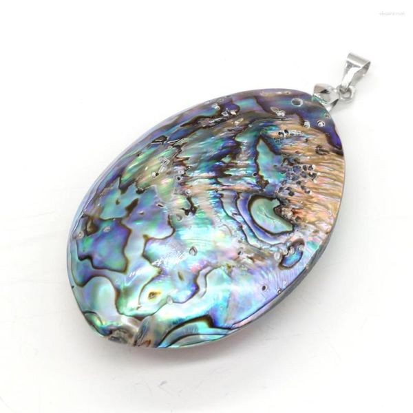 Anhänger Halsketten 1PC Natürliche Abalone Shell Material Gestreifte Serie Muschel Charms Für Schmuck Machen DIY Halskette Zubehör