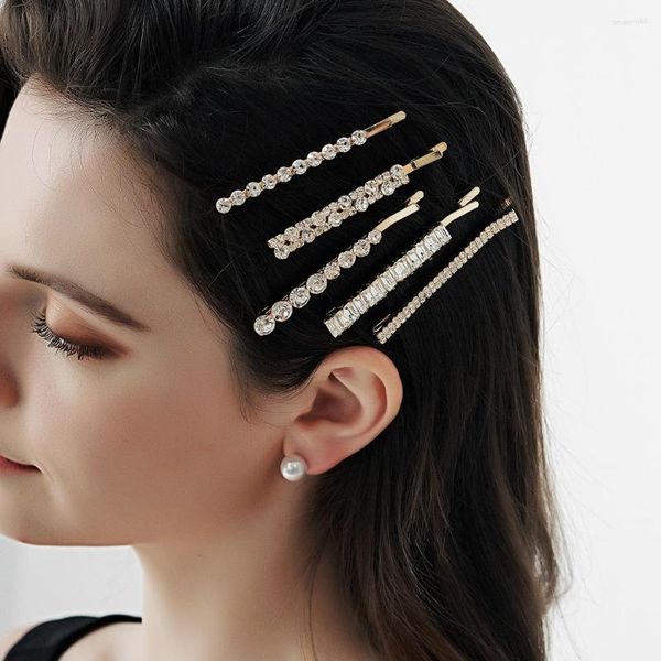 Copricapo Fermagli per capelli con zirconi cubici per le donne Accessori Ragazze Forcine per capelli Gioielli da sposa Copricapo da sposa Regalo per damigella d'onore