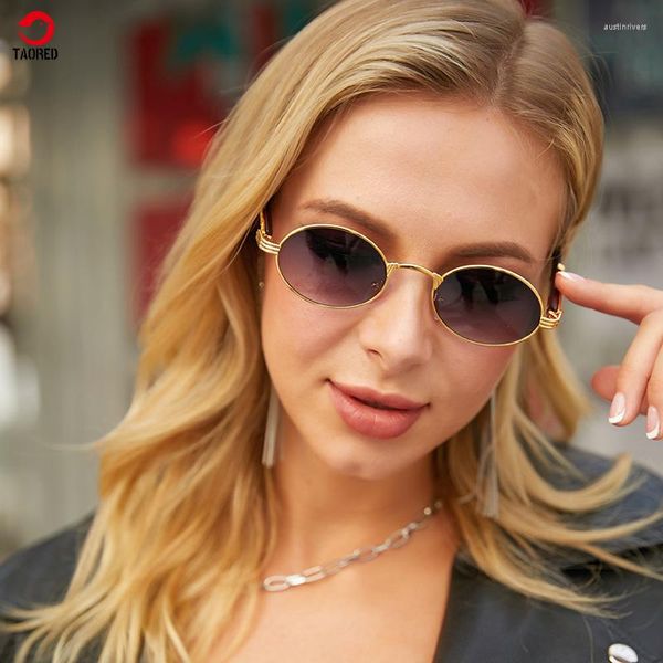 Sonnenbrille Frau Trendy Fashion Italien Design Rund Klassisch Outdoor Mann Party Wandern Reiten TAORED