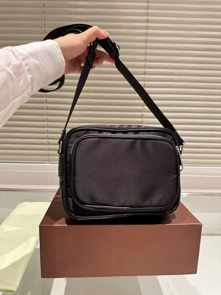 Bolsa transversal de couro de ombro de retalhos de linho de alta qualidade bolsa de corpo cruzado de carta de luxo bolsas de designer de moda bolsas de mensageiro preto moda bolsa para homens