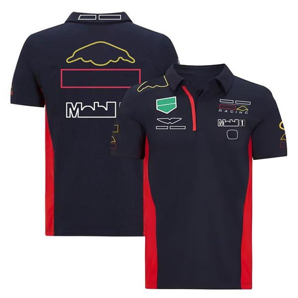 F1 Рубашки Polo Formula 1 Команда Работая одежда Краткая модели вентиляционных хозяйств быстросохра