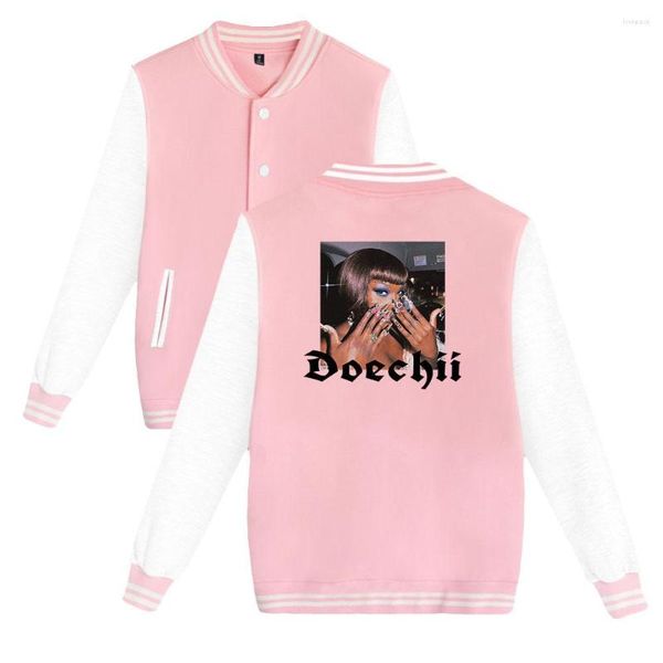 Jaquetas masculinas DD Osama Hip Hop Casual Casaco de Beisebol Slim Fit Unissex Uniforme Bomber Para 2023 Juventude Street Wear Outono