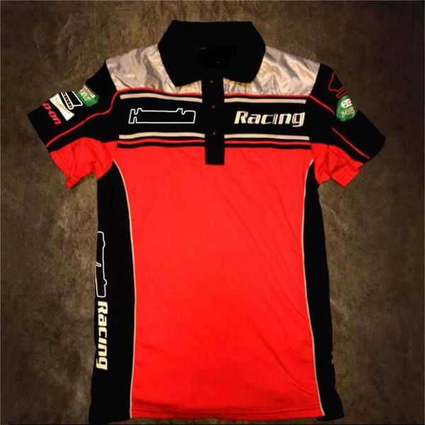 Nuova fabbrica di abbigliamento per la squadra di ciclismo motociclistico POLO camicia risvolto ad asciugatura rapida T-shirt versione da pilota tuta da corsa298m