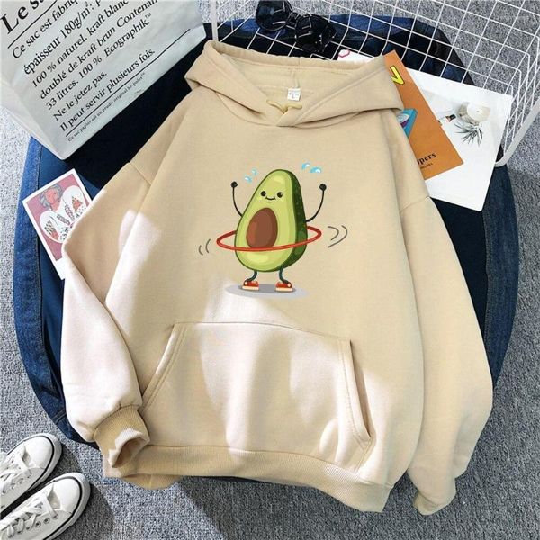 Moletons masculinos engraçados esportivos com estampa de abacate Kawaii pulôveres agasalhos femininos masculinos moletons infantis hip hop meninos roupas femininas casaco