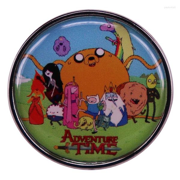 Broches Adventure X Time Alfinetes de Esmalte Alfinetes de Mochila Distintivo de Desenho Animado Broche Jóias Presentes