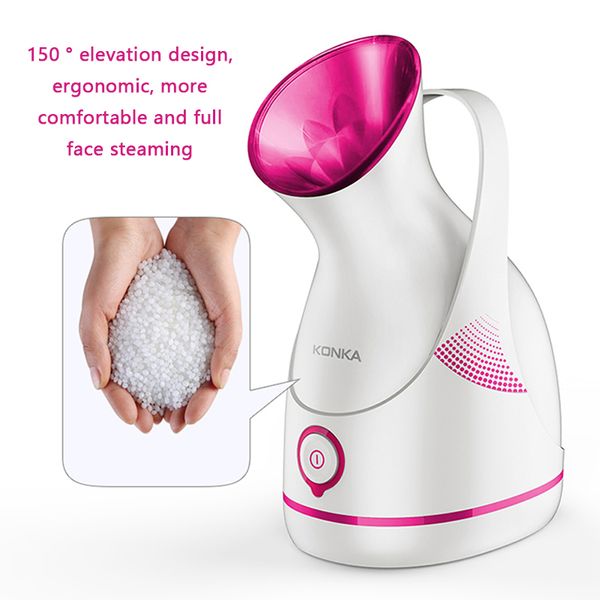 Steamer KONKA Steamer Machine 140ml Household Skin Care Electric Vaporizador Limpeza Profunda SPA Face Sprayer Cleaner 230729