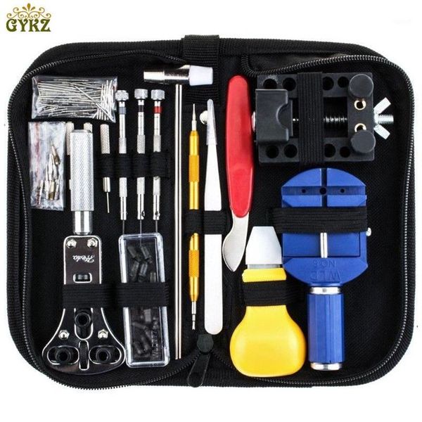 Kit di strumenti di riparazione 147pcs Watch Link Pin Remover Watchmaker Case Opener Tool Kit Set Spring Bar Horlogemaker Gereedschap1286Y