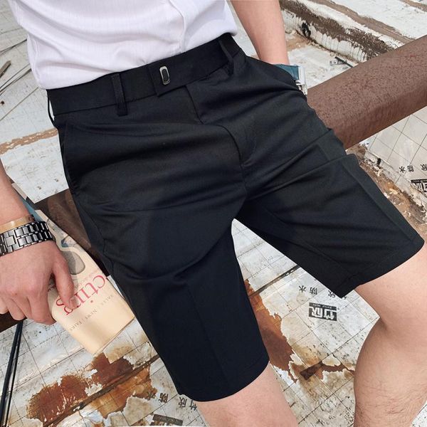 Pantaloncini da uomo 2023 Summer Five-point Casual 5 Points Mid Wild Loose Men Business Suit Masculino