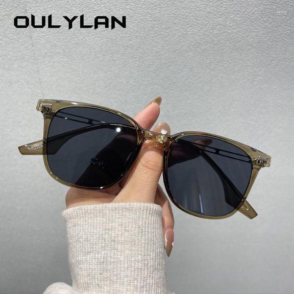 Sonnenbrille Oulylan Vintage Runde für Frauen Männer Designer Metall Sonnenbrille Männliche Fahrbrille Shades UV400