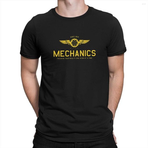 Camisetas masculinas QUANTUM MECHANICS TShirt Para Homens Ciência Vestuário Moda Camisa de Poliéster Confortável