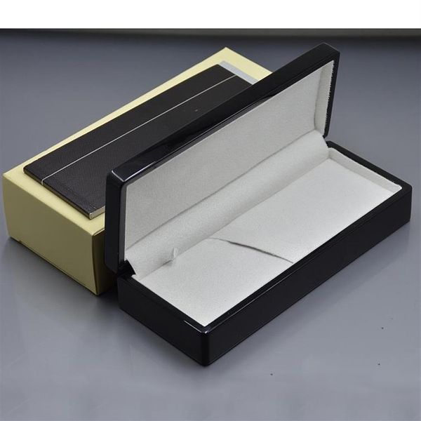 Giftpen caixa de lápis preta de alta qualidade caixa de madeira adequada para canetas esferográficas esferográficas com o manual de garantia 241e