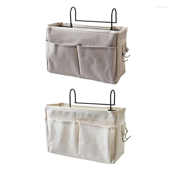 Scatole portaoggetti Comodino Caddy Bag Durevole Appeso multi-tasche Contenitore Custodia per aula scolastica Appendiabiti per ufficio N84C