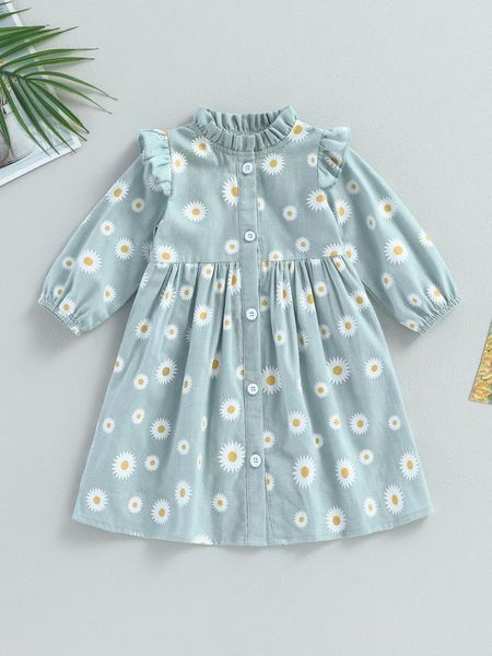 Mädchenkleider Jungen kariertes Hemd Kurzarm Button-Down-Freizeitkleid für Sommeroutfits