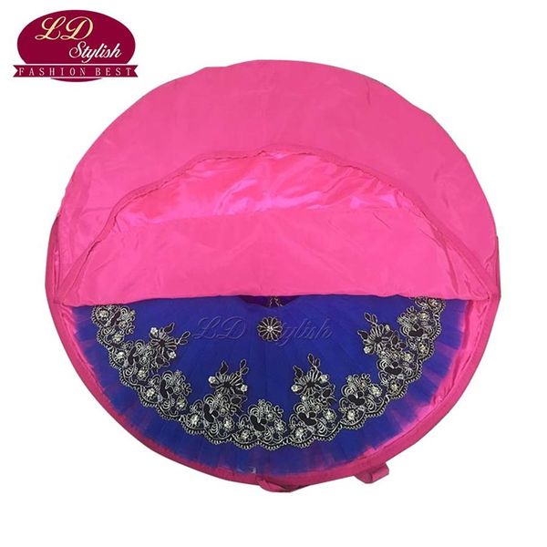 Bolsa tutu de balé profissional rosa vermelha azul céu lona à prova d'água flexível e dobrável maleável bolsa de balé bolsa tutu de balé225y