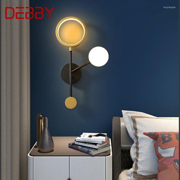 Lampada da parete DEBBY Lampade moderne LED Design creativo semplice Lampade da parete in alluminio vintage per la casa Soggiorno Camera da letto Decorativo