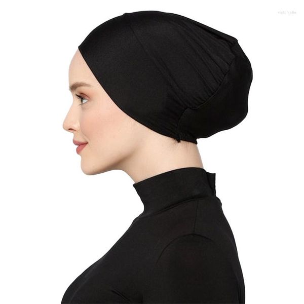 Sciarpe Fascia Modal Hijab Sciarpa Undercap Abaya Hijab Per Donna Musulmano Abaya Jersey Turbanti Turbante Instant Head Wrap Women Cap