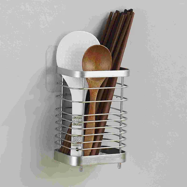 Bottiglie di stoccaggio Portautensili Posate Organizer Rack Cestino Argenteria Bacchette Asciugatura Posate Scolapiatti Cottura Colino Caddy Bacchette