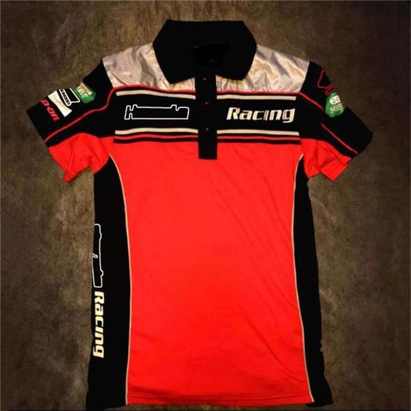 Nuova fabbrica di abbigliamento per la squadra di ciclismo motociclistico POLO camicia risvolto ad asciugatura rapida T-shirt versione driver tuta da corsa196R