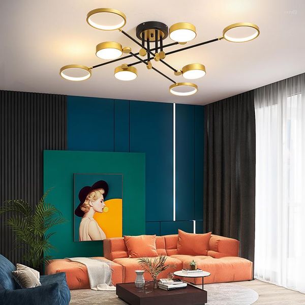 Lampada da parete nel soggiorno Moderno minimalista e magnifica luce Apparecchio di illuminazione a soffitto per uso domestico di lusso a montaggio superficiale