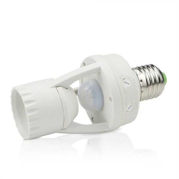 E27 soquete de parafuso suportes de lâmpada de alta sensibilidade pir sensor de movimento do corpo humano lâmpada led com interruptor de controle bases de lâmpada258t