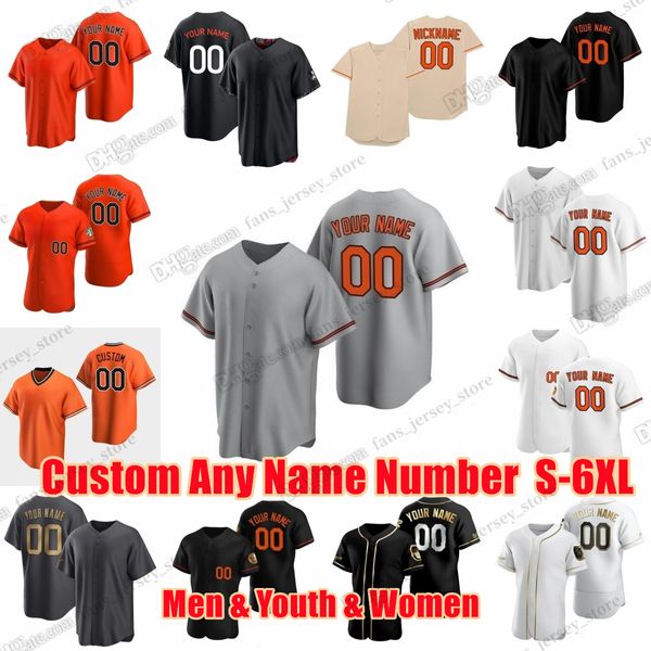 2023 S-6XL City Connect Cedric Mullins Baseball-Trikot Cal Ripken Ramon Urias Cionel Perez Adley Rutschman Akin Baker Baumann Benutzerdefinierter beliebiger Name und Nummer Männer Jugend Frauen