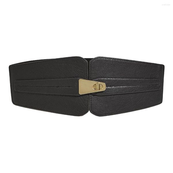 Cintos Cintura Cintura Larga Cinto Vintage Rotativo com Fivela Dourada Camisa Espartilho Espartilho Esguio Luxo Acessórios Cintura Para Vestido Feminino