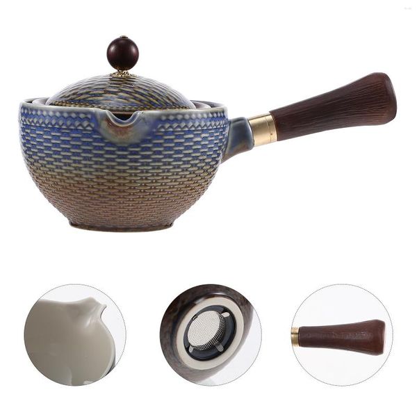 Geschirr-Sets Tee-Set Teekanne Chinesischen Topf Keramik Maker Wasserkocher Gongfu Porzellan Tasse Türkische Fu Mini Kung Griff Seite Reise Rotation