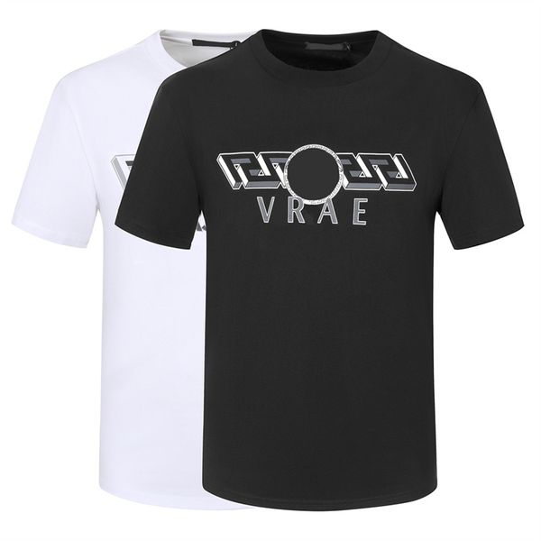 Camiseta de los hombres de moda Camiseta de las mujeres de los hombres de verano Diseñador de algodón Camisa casual de manga corta Camiseta de Hip Hop Street Wear Camiseta de los hombres Ropa en blanco y negro DD19