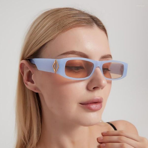 Солнцезащитные очки 2023 маленький прямоугольник женский мода и простота солнечные очки на открытом воздухе.