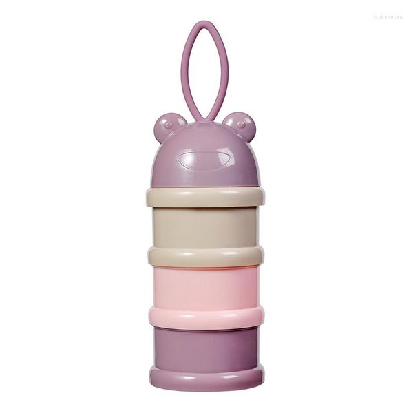 Depolama Şişeleri Taşınabilir Bebek Süt Tozu Konteyner 3 Katman Gıda Bebek Besleme Karışımı Katmanlı Dispenser Snack Cup