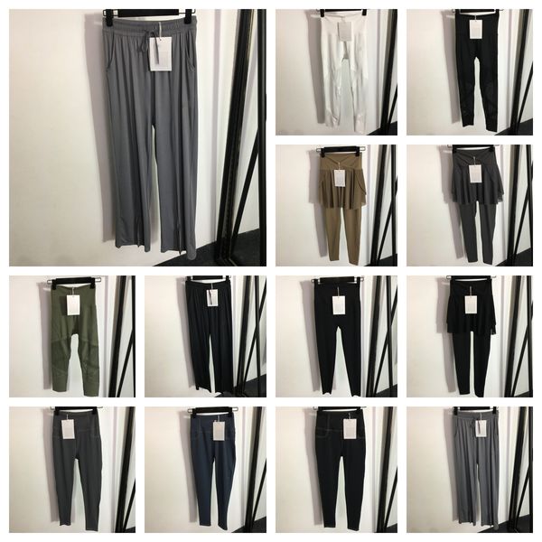 Lässige Damen-Leggings, hohe Taille, elastische Hose, Damen-Yoga-Hose, weich, Übergröße, Mädchen-Sporthose, Marken-Stramplerhose