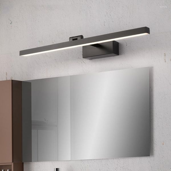Lâmpada de parede 9W 40CM / 12W 50CM Espelho de banheiro moderno e simples Luz de maquiagem LED interna para quarto de vestir