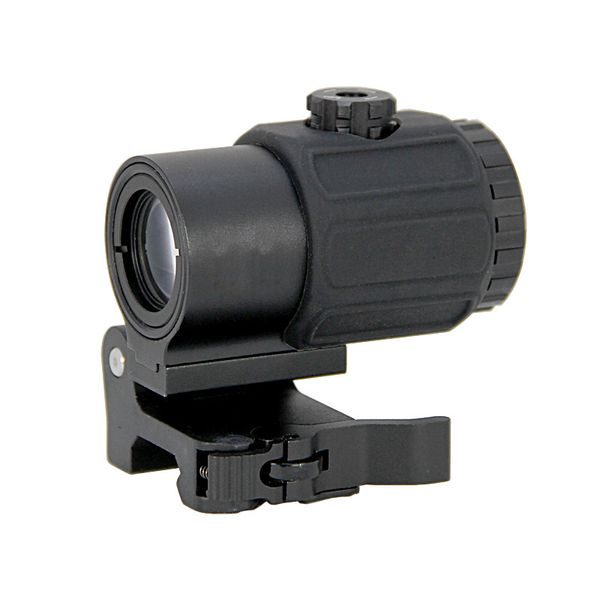 Lupa Tática G33 G43 Lupa Rifle Hunting Mira de Ampliação 3X com Interruptor para o Lado STS Montagem QD Destacável Rápida Encaixe Trilho Weaver de 20mm