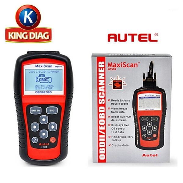 Diagnosewerkzeuge Ganzes Autel MaxiScan MS509 OBD Scan Tool OBD2 Scanner Codeleser Auto Scanner1237T