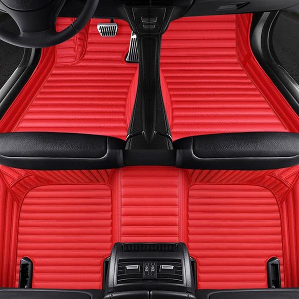 Tapetes de carro de couro artificial para tesla modelo 3 SX Y acessórios tapete alfombra Luxury-Surround264b