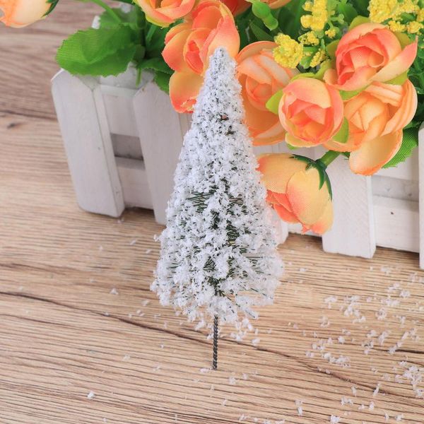 Flores decorativas 10 peças para decoração de árvore mini plantas artificiais artificiais para base