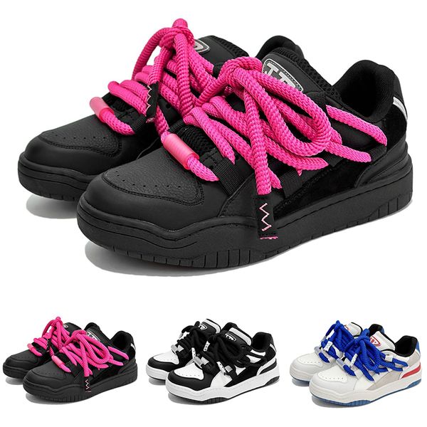 Scarpe casual scontate da forno in stile coppia di design multicolore per uomo donna nero rosa blues bianco sport casual sneakers sportive all'aperto