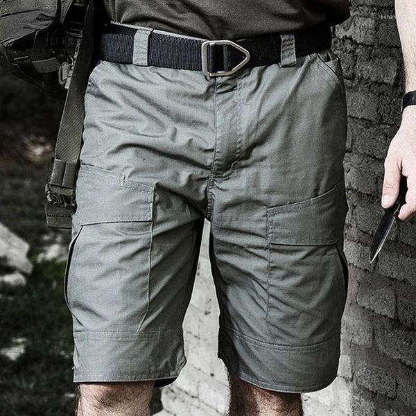 Pantaloncini da uomo Tattici Uomo Estate MilitareImpermeabile Multi-tasca Commute Cargo Short Joggers Escursionismo all'aperto Caccia Pantaloni da combattimento dell'esercito