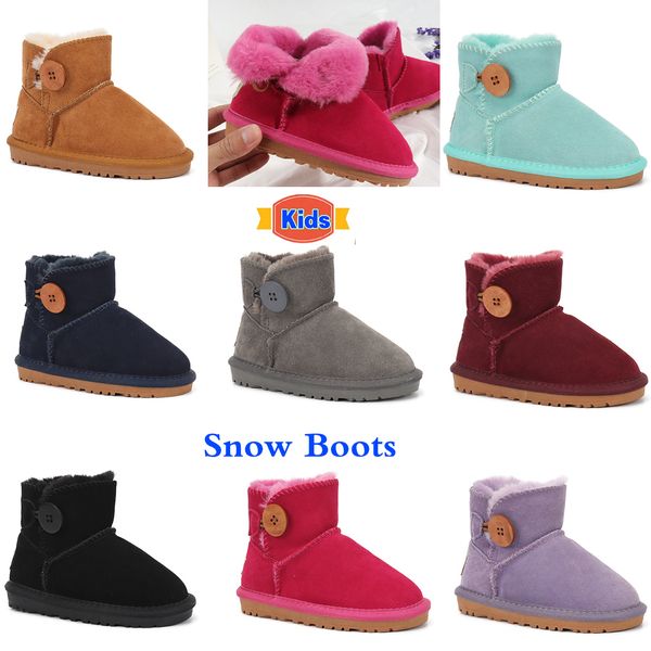 Marka Çocuk Ayakkabı Kızlar Wgg Boots Avustralya Avustralya Kış Sıcak ayak bileği yürümeye başlayan çocuklar bot siyah pembe ayakkabı çocuklar kar botu çocuk peluş ultra mini