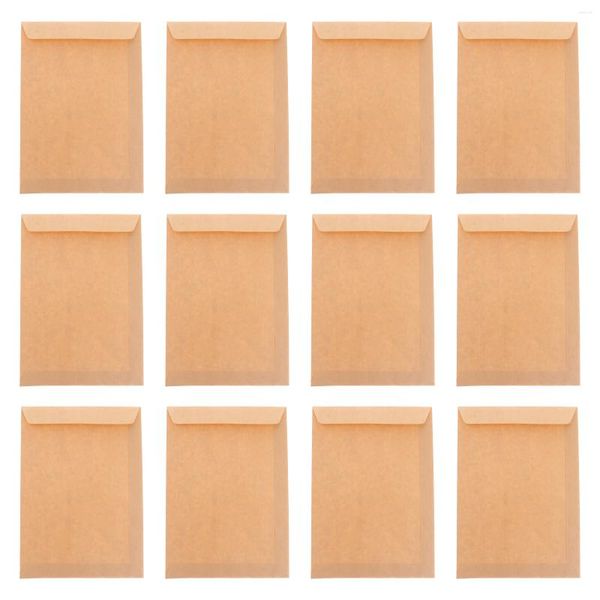 Embrulho para presente Envelopes reciclados Envelope Papel kraft em branco Clássico Marrom Carta Armazenamento Correspondência Cor lisa