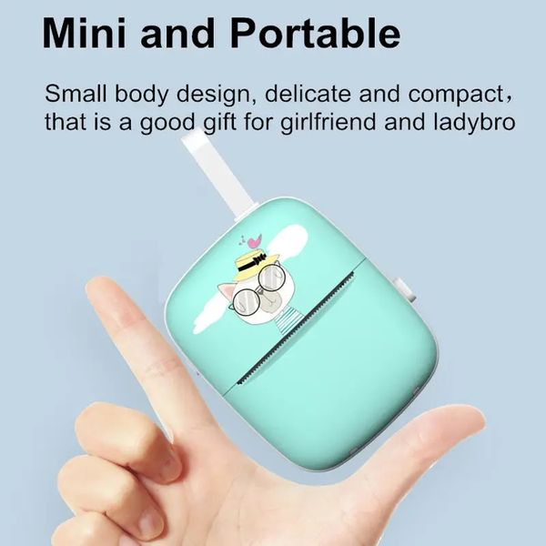 Mini impressora de bolso brinquedos portáteis para crianças impressão instantânea mini impressoras pequenas impressora portátil para meninos e meninas