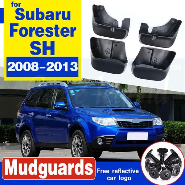 Conjunto abas de lama do carro para subaru forester sh 2008 2009-2013 protetores de respingo protetores de lama aba de lama guarda-lamas dianteiro traseiro 2010 2012245e